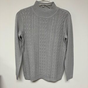 Napa Valley silver mock turtleneck, PS